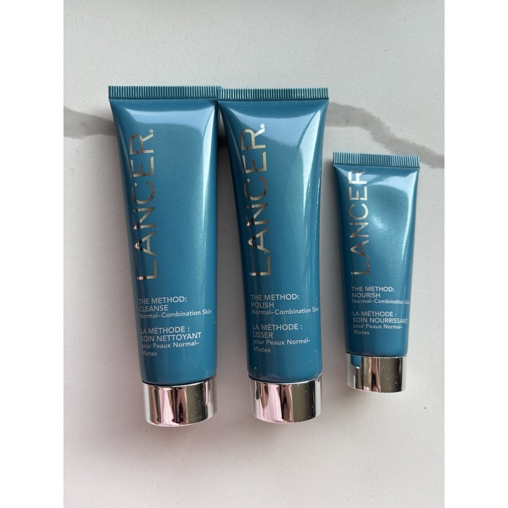 3 Pc LANCER The Method CLEANSE 2oz POLISH 2oz NOURISH 0.75oz Normal Combination